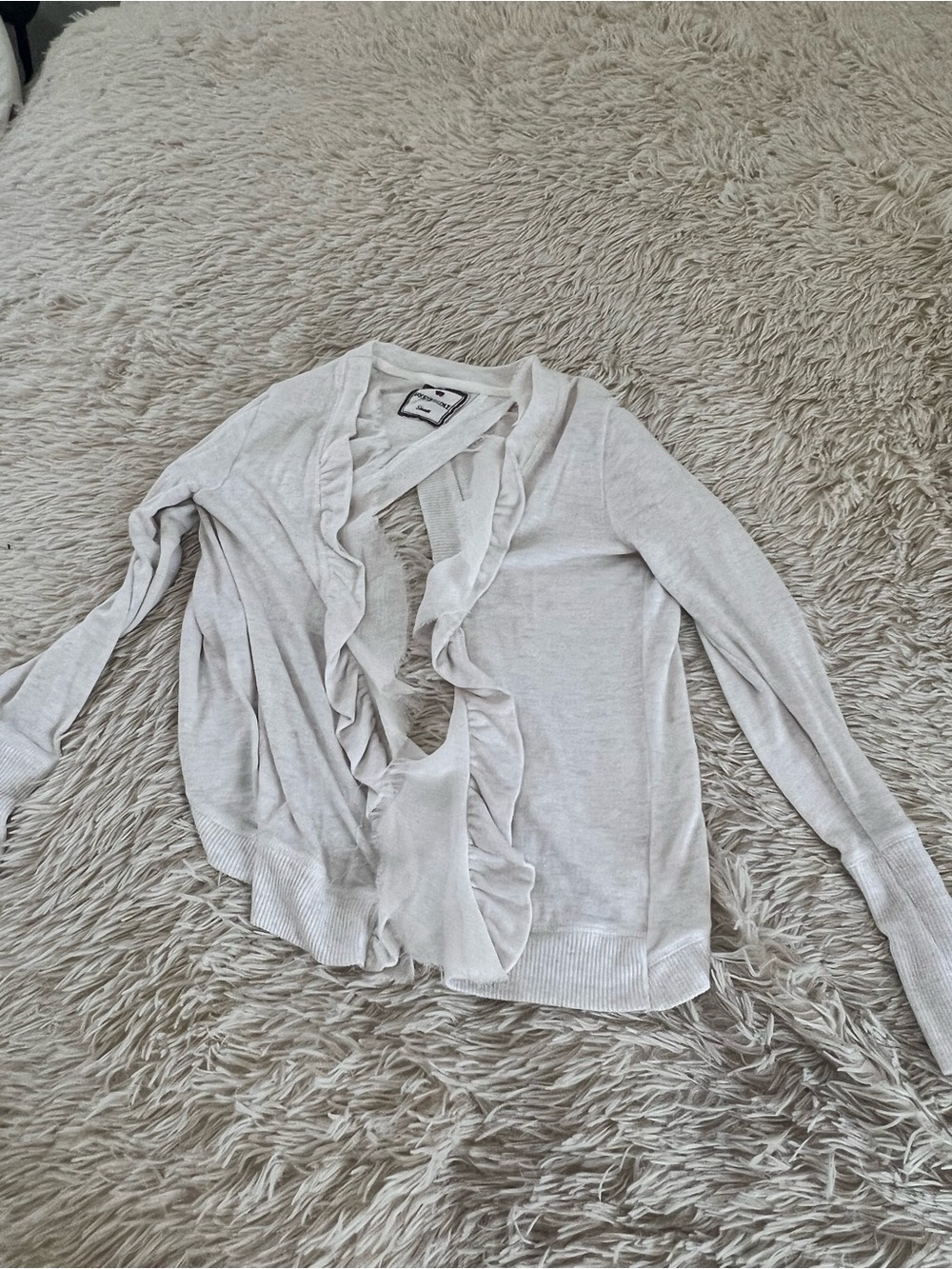Ruffle-Front Women's Sweater
